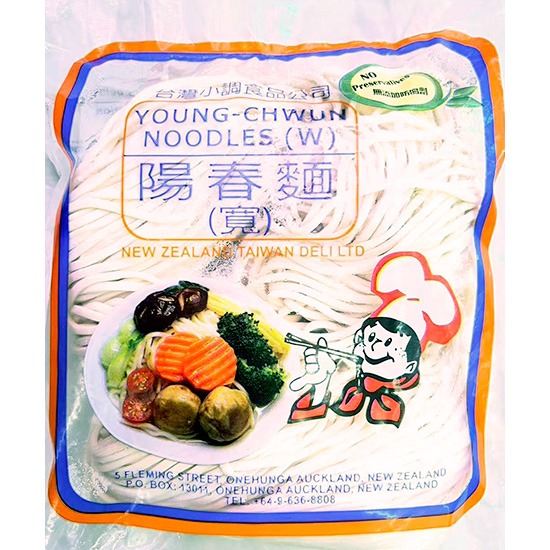 台灣小調 陽春麵(寬)500g