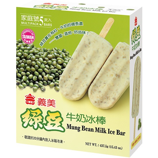 義美 綠豆牛奶冰棒(5p)