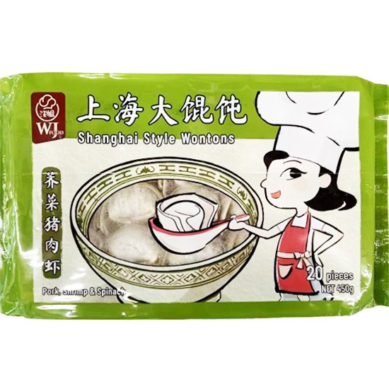 汪姐 上海薺菜蝦仁豬肉大餛飩(20P)