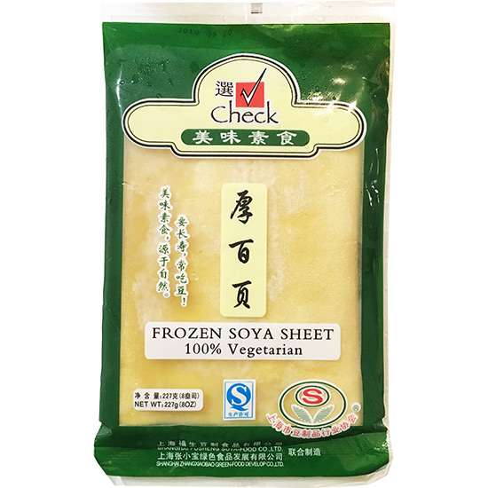 選牌 冷凍厚百頁227g