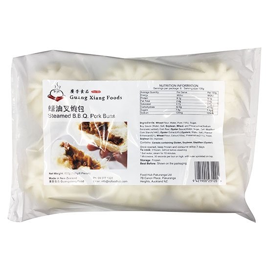廣香 蠔油叉燒包(6入)600g GX Steamed Buns BBQ Pork Flv (6p) 600g