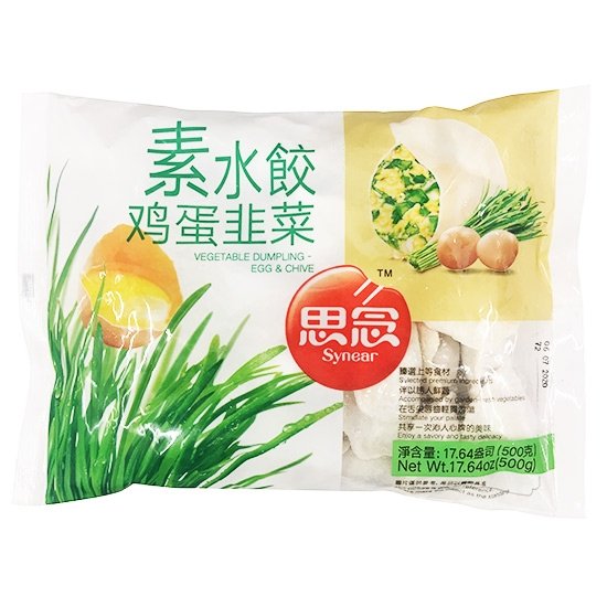思念 雞蛋韭菜素水餃500g