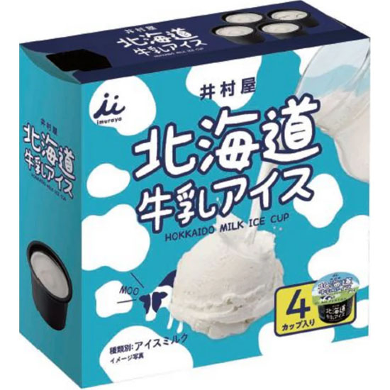 Imuraya 北海道牛奶味冰淇淋(4入)360ml