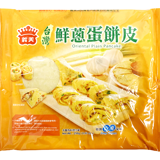 義美 鮮蔥蛋餅皮250