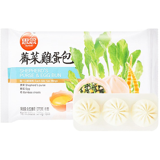 【賞味期13.01.2026】思念 薺菜雞蛋包(6入)270g