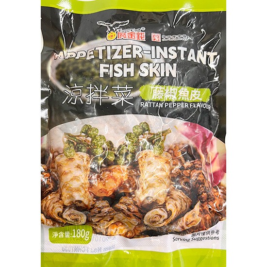 鷹金錢 冷凍涼拌菜 藤椒魚皮180g