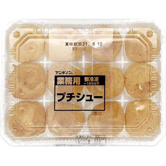 Andeico 冷凍迷你奶油小泡芙(12入)110g