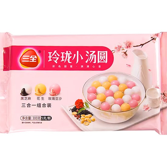 三全 玲瓏小湯圓三合一口味300g