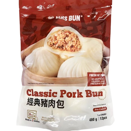 Mrs Bun 天津狗不理 經典豬肉包(12入)480g