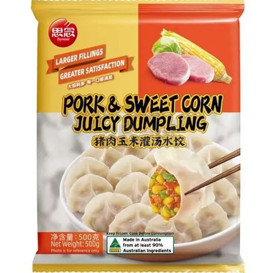 思念 冷凍豬肉玉米灌湯水餃500g