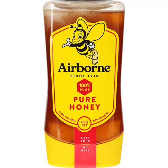 Airborne 擠壓式蜂蜜(液態)500g Airborne Pure Honey 500g
