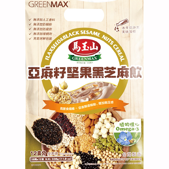馬玉山 亞麻籽堅果黑芝麻飲(12入)336g