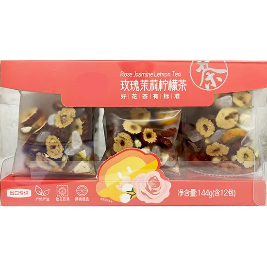 品香源 玫瑰茉莉檸檬茶(12入)144g