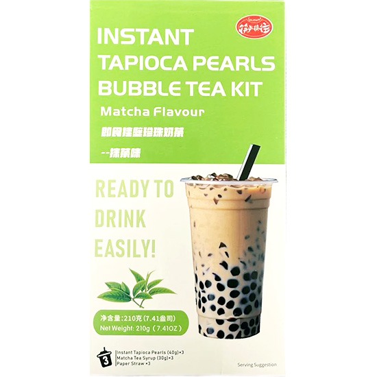 筷來筷往 抹茶味即食掛壁珍珠奶茶210g