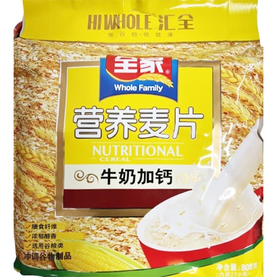 全家 牛奶加鈣營養麥片(27入)808g