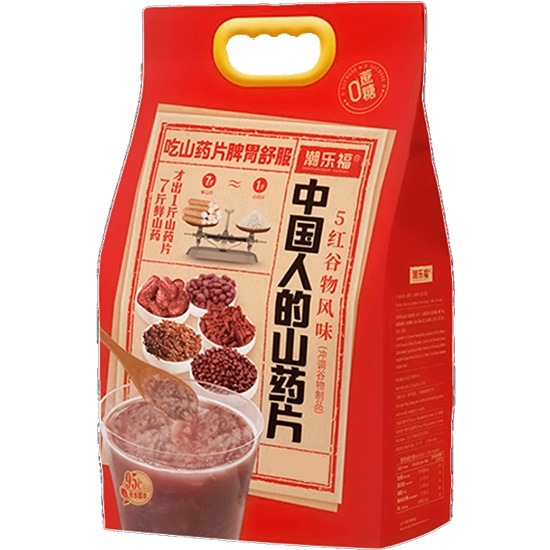 潮樂福 0蔗糖5紅穀物風味山藥片(10入)350g