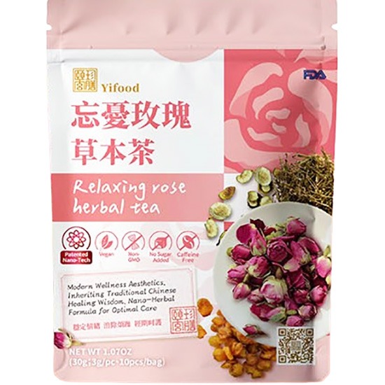 頤珍宮膳 忘憂玫瑰草本茶(10入)30g