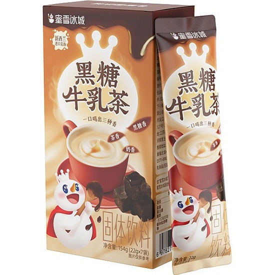 蜜雪冰城 黑糖牛乳茶固體飲料(7入)154g