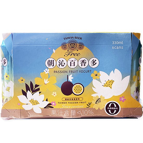 台灣啤酒 無酒精朝沁百香多啤酒風味飲料330ml*6罐