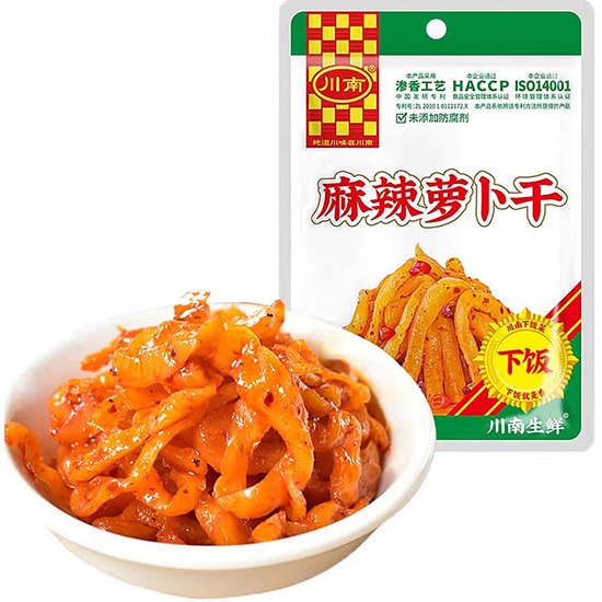 川南 麻辣蘿蔔乾81g Chuannan Pickled Radish Spicy 81g