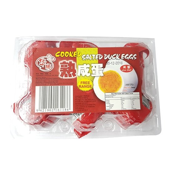 華順 熟鹹蛋(6入)360g