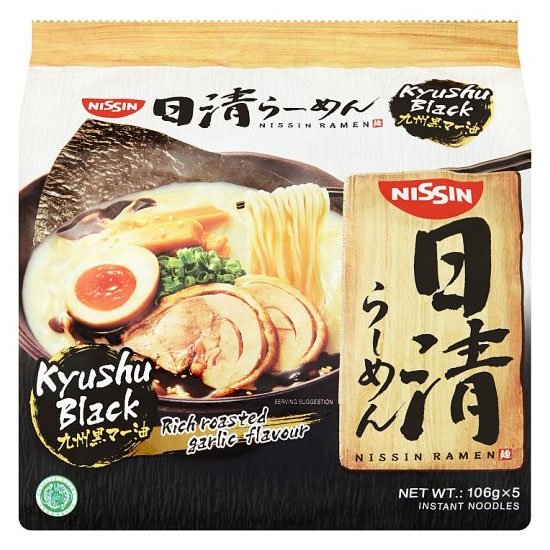 Nissin 九州黑拉麵(5入)530g Nissin Ramen Kyushu Black (5p) 530g