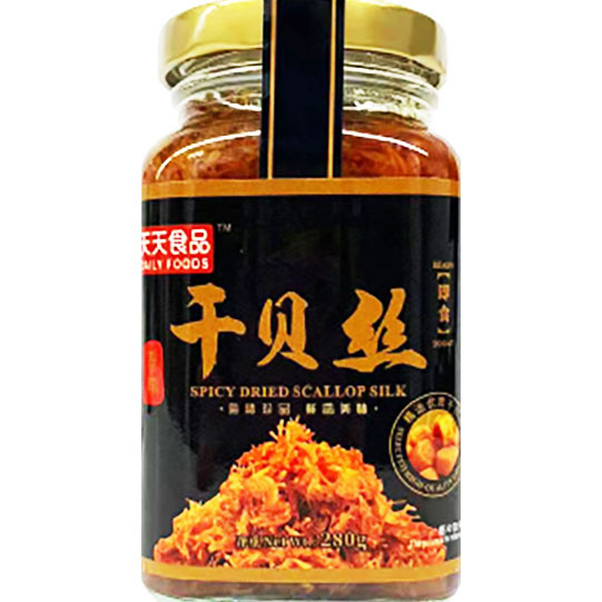 天天食品 香辣味干貝絲280g