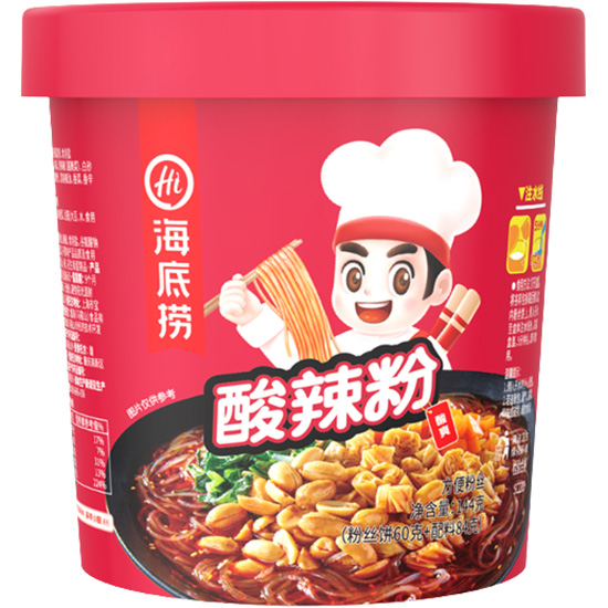 海底撈 酸辣粉(桶)144g HDL Instant Sweet Potato Noodle Sour & Spicy 144g