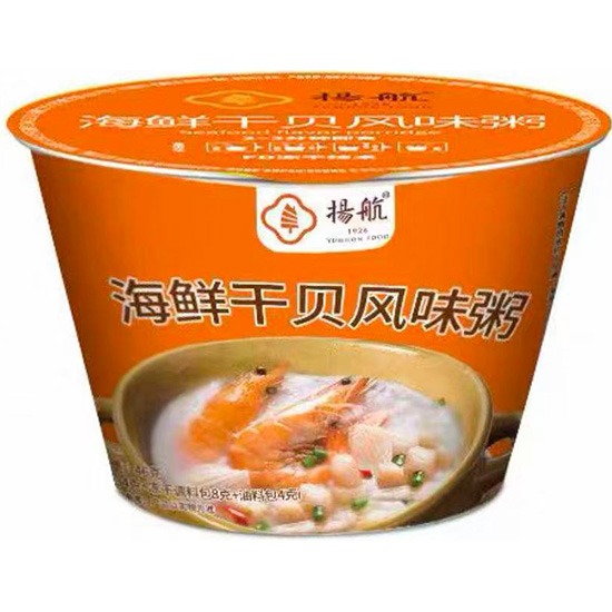 揚航 海鮮干貝風味粥(杯)46g Yanghang Preserved Porridge Seafood & Scallop 47g