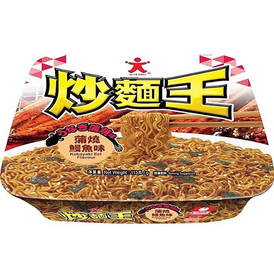 公仔 炒麵王 蒲燒鰻魚味碗麵113g