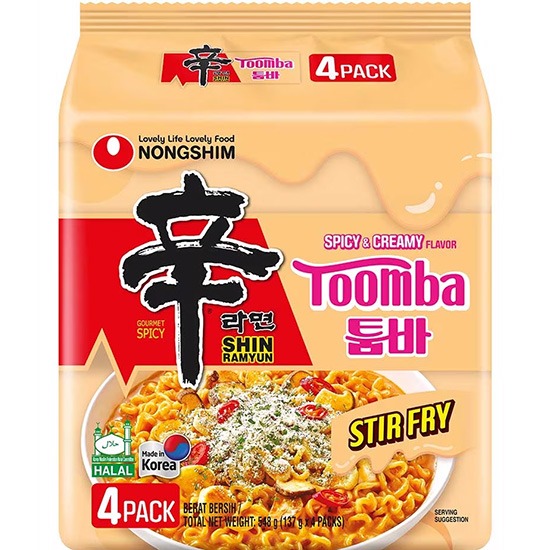 Nongshim Toomba 辣奶油味炒麵(4入)548g