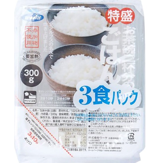 Wooke 熟米飯(3入)900g
