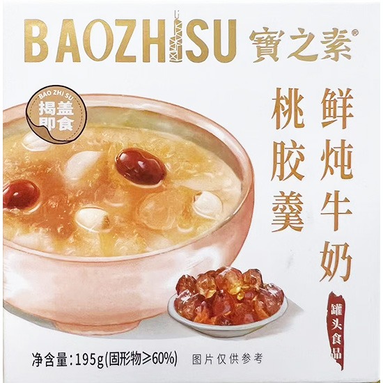 寶之素 鮮燉牛奶桃膠羹195g