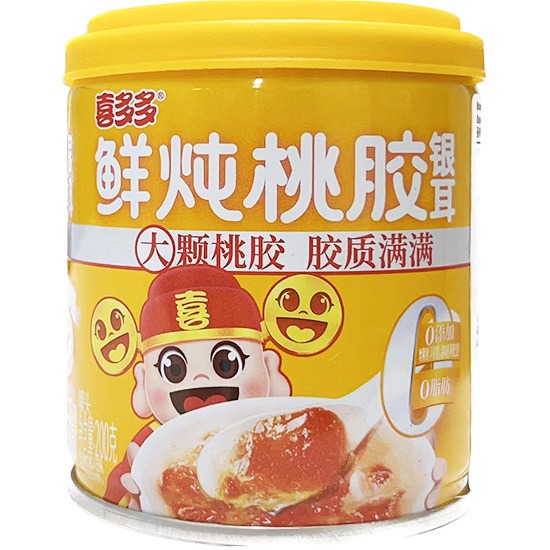 喜多多 鮮燉桃膠銀耳(罐)200g