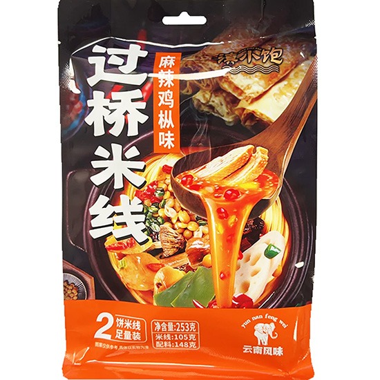 滇小飽 麻辣雞樅味過橋米線253g