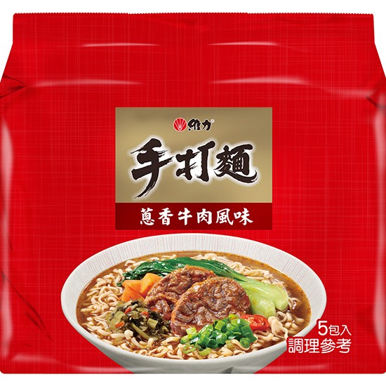維力 手打麵 蔥香牛肉味(5入)400g