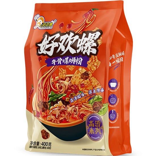 【賞味期21.01.2026】好歡螺 牛骨湯味螺螄粉400g