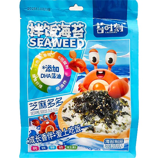 苔時刻 芝麻多多拌飯海苔70g