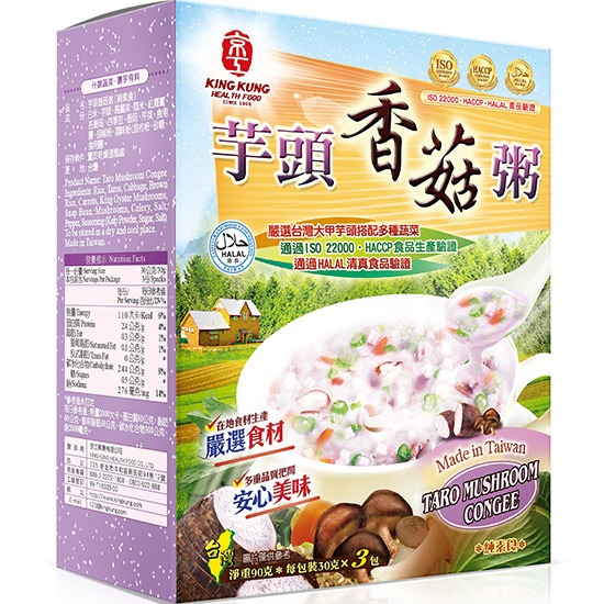 京工 芋頭香菇粥(3入)90g