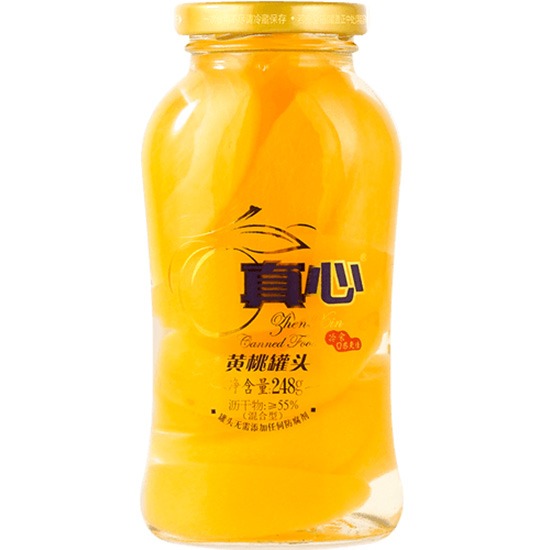 真心 黃桃罐頭248g