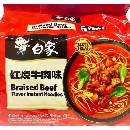 白象 紅燒牛肉湯麵(5p)535g