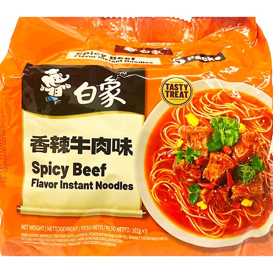 白象 香辣牛肉湯麵(5p)510g