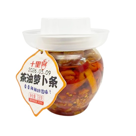 十里客 香辣味茶油蘿蔔條(罐)338g