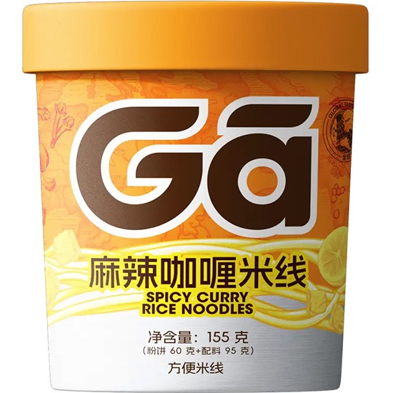 食族人 麻辣咖喱米線(桶)155g