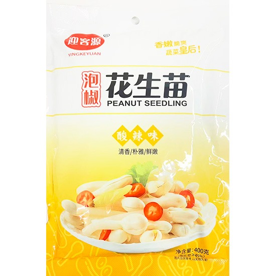 迎客源 泡椒味花生苗400g