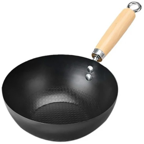 Qkitchen 無塗層小炒鍋28cm