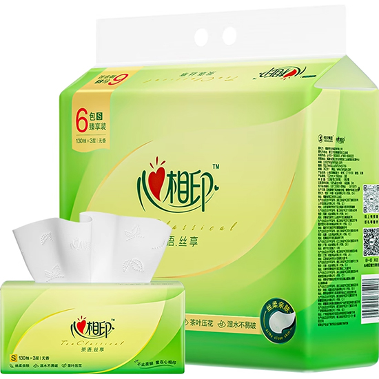 心相印 茶語 3層紙面巾(130抽/包)6包132mm*190mm