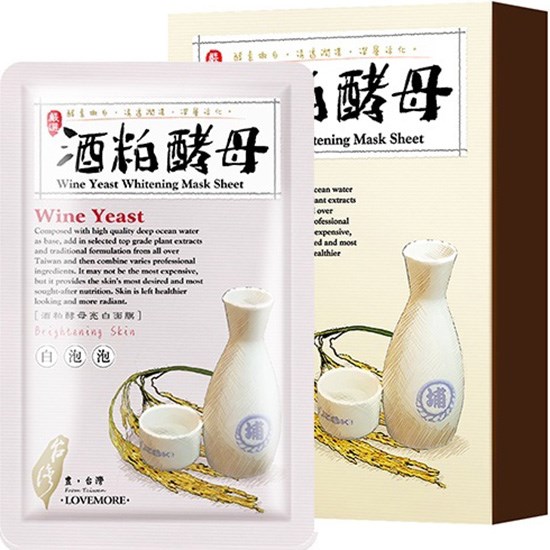 愛戀膜法 豐台灣 酒粕酵母蠶絲面膜(5入)