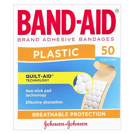 Band-Aid 邦迪塑料材質創口貼 50片