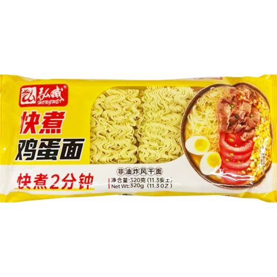 弘威 快煮雞蛋麵320g